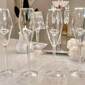 Champagne Glass With Diamond In The Center