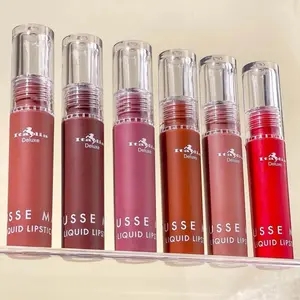 Italia Deluxe Mousse Matte Liquid Lipstick 12pc Set Mix Colors Vibrant Shades for Everyday Use