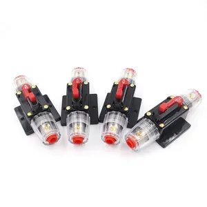 100 A Fuse Holders Inline Circuit Breaker for Car Audio and Amps Overload Protection Reset Fuse Inverter 12V-24V DC Replace Fuses