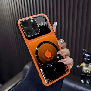 “God’s Plan” MagSafe phone case — neon cyberpunk faith magnetic cover for iPhone 16 Pro Max — 975