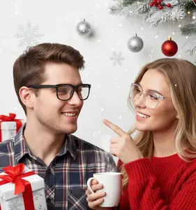 blue-light-blocking glasses,Daily Computer/Work/ TV Lightweight Eye glasses For Men Women,Christmas Gift idea,Packed with a Box