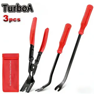 3 Pcs Auto Clip Pliers Set & Fastener Remover Car Trim Rivet Removal Pry Tool Repair Kit with Storage Bag for Automotive Door Panel