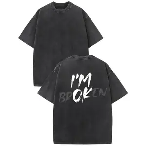 I'm Broken I'm OK" Unisex T-shirt, New Design Limited, Gifts Under 20 Dollars Shortsleeve Top Menswear, Full Size Full Color