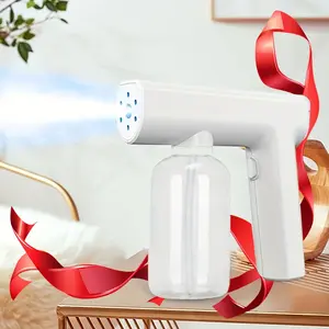 Electric Nano Spray Gun 300ML Rechargeable Air Humidifier Blue Light Mist Maker USB Charging 1200mah Battery Aromatherapy Diffuser Mother's Day Gift
