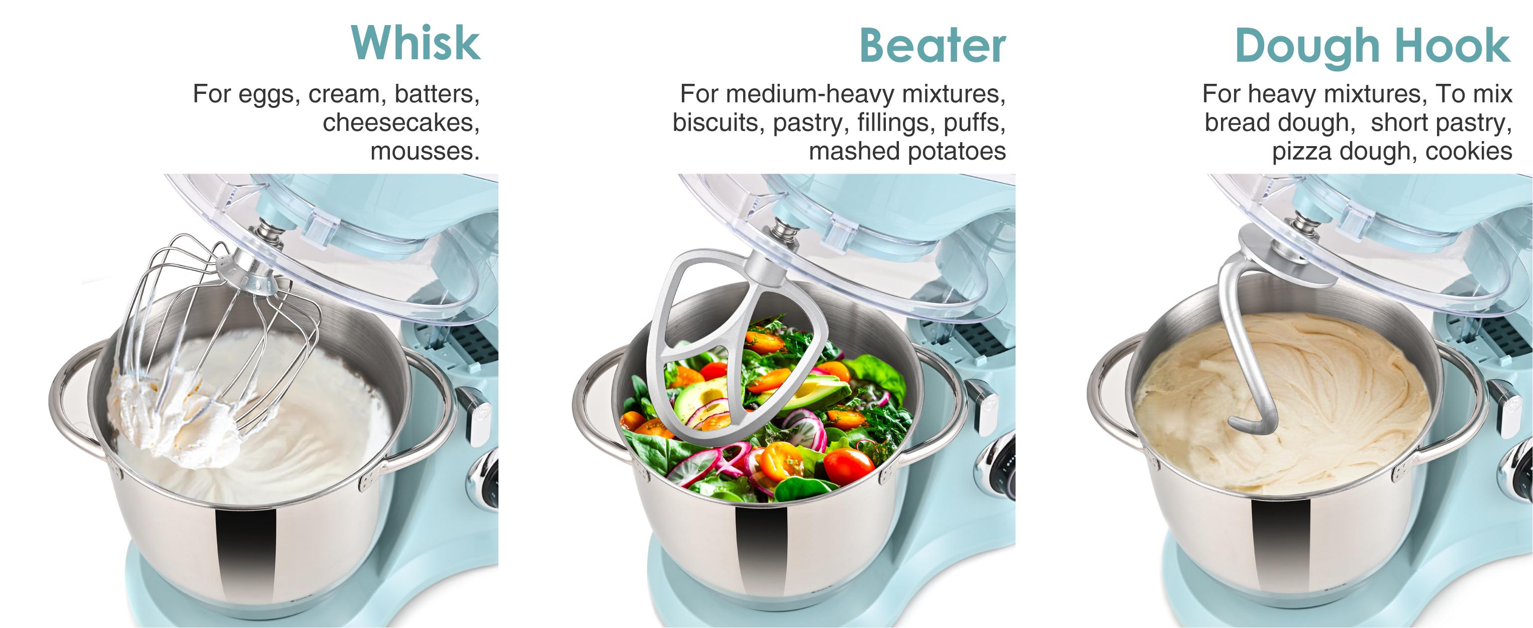 KITCHEN IN THE BOX Stand Mixer 4.5QT & 5QT | 10-Speed Electric Food Mixer for Baking & Cooking | Includes Whisk, Dough Hook & Beater | Durable & Powerful | Kitchenware & Home Appliances