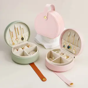 Compact Semicircle Decorative Storage Box, Portable Covered Organizer Handbag Case for Earrings, Necklaces, Rings, Ideal Home Supplies for Gifting, Gifts