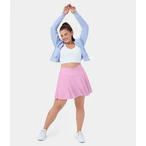 Halara Softlyzero️ Airy Comfy High Waisted Crossover 2-in-1 Side Pocket Plus Size Flare Cool Touch Tennis Skirt