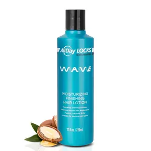 AllDay Locks Classic Wave Hair Lotion - Lightweight Curl Cream for Frizz Control & Hydration, Curly & Wavy Hair Styling Products for Women and Men, Lotion for Defining and Moisturizing - 7.7 oz Bottle