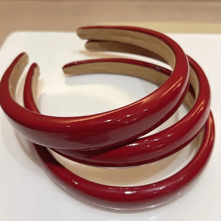 Glossy Wide Headband for Women – Padded Hair Band for Comfortable All-Day Wear, Perfect for Daily Styling & Work Looks