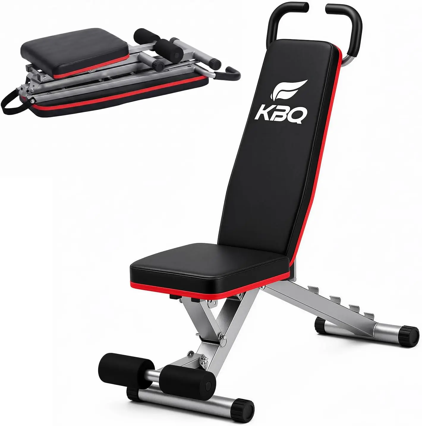 Adjustable Back Extension Machine, Foldable Hyperextension Bench for Home Gym - Core, Hip & Lower Back Workout with Training Guide, Adjustable Incline Weight Lifting, Foldable Adjustable Resistance Weight Lifting