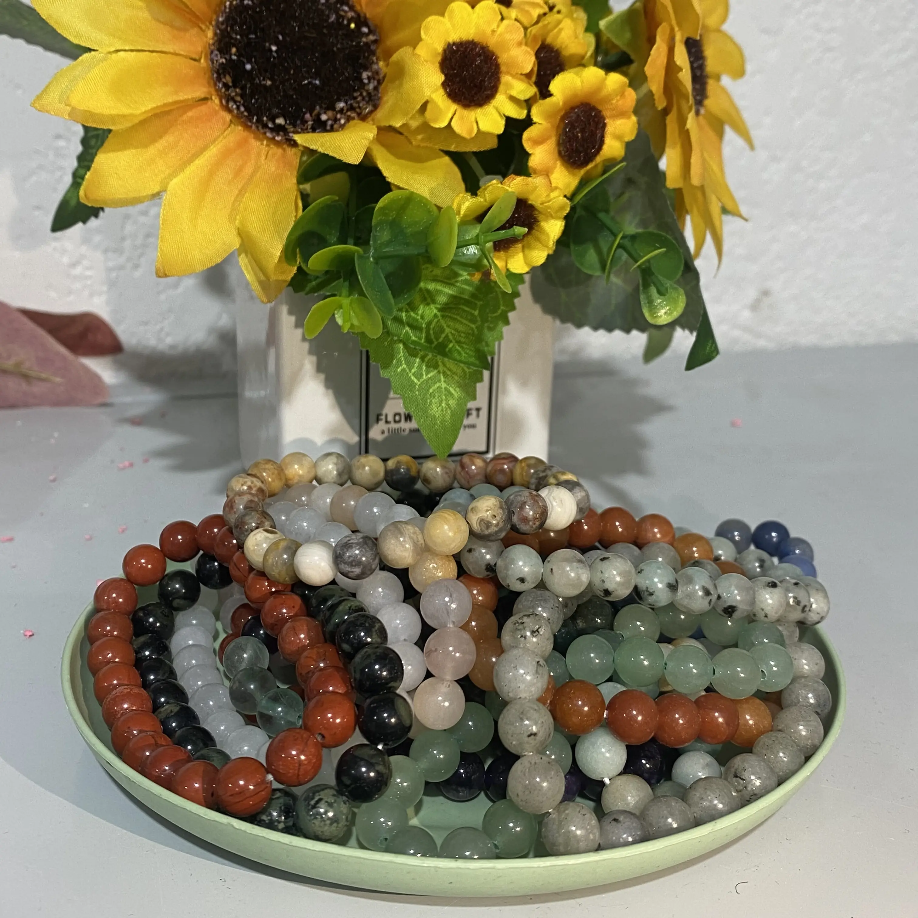 Mix 10pcs Bracelets Set With One PC Gift Box From IG Crystal Sale