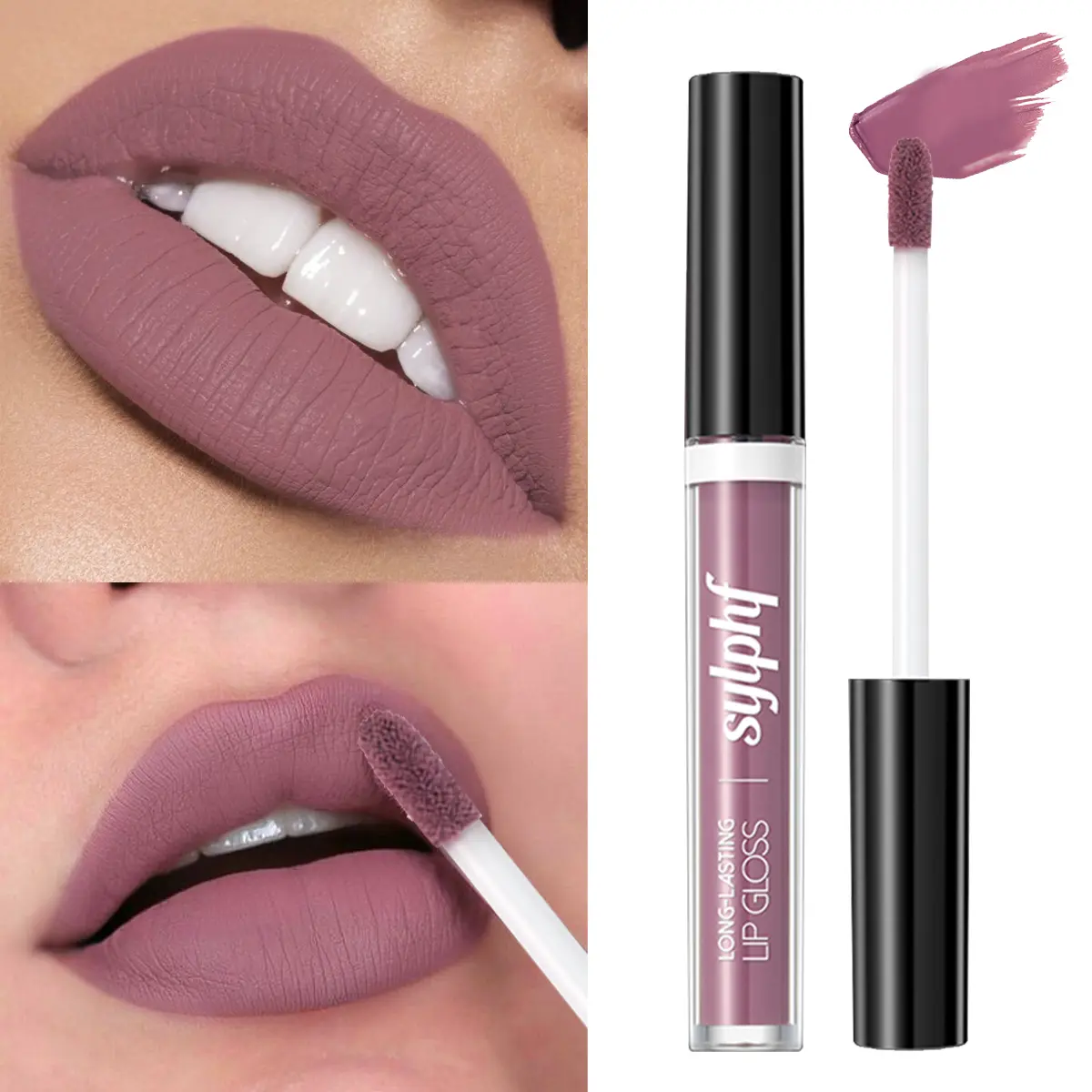 Matte velvet matte lip gloss Long Lasting Matte waterproof, anti smudging, non stick cup smooth and easy to apply natural makeup effect Matte Lip Glaze Liquid lip gloss