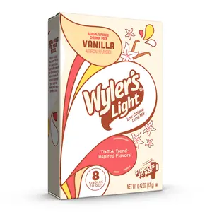 Wyler’s Light Vanilla Singles To Go Water Drink Mix - Low Calorie Powder Packets