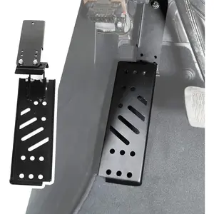 Dead Pedal Steel Foot Rest Compatible with Jeep Wrangler 2018-2023 JL JLU, Black (DO NOT Fit 4xe Model)