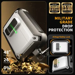 R-Fun Bee Compatible Airpod Pro 3 Case, Apple Pro 3 Lock Closure, Auto Pop-Open Protective Cover, Bluetooth-compatible Anti-Drop, Includes Cleaning Kit & Keychain, Protection, Audio