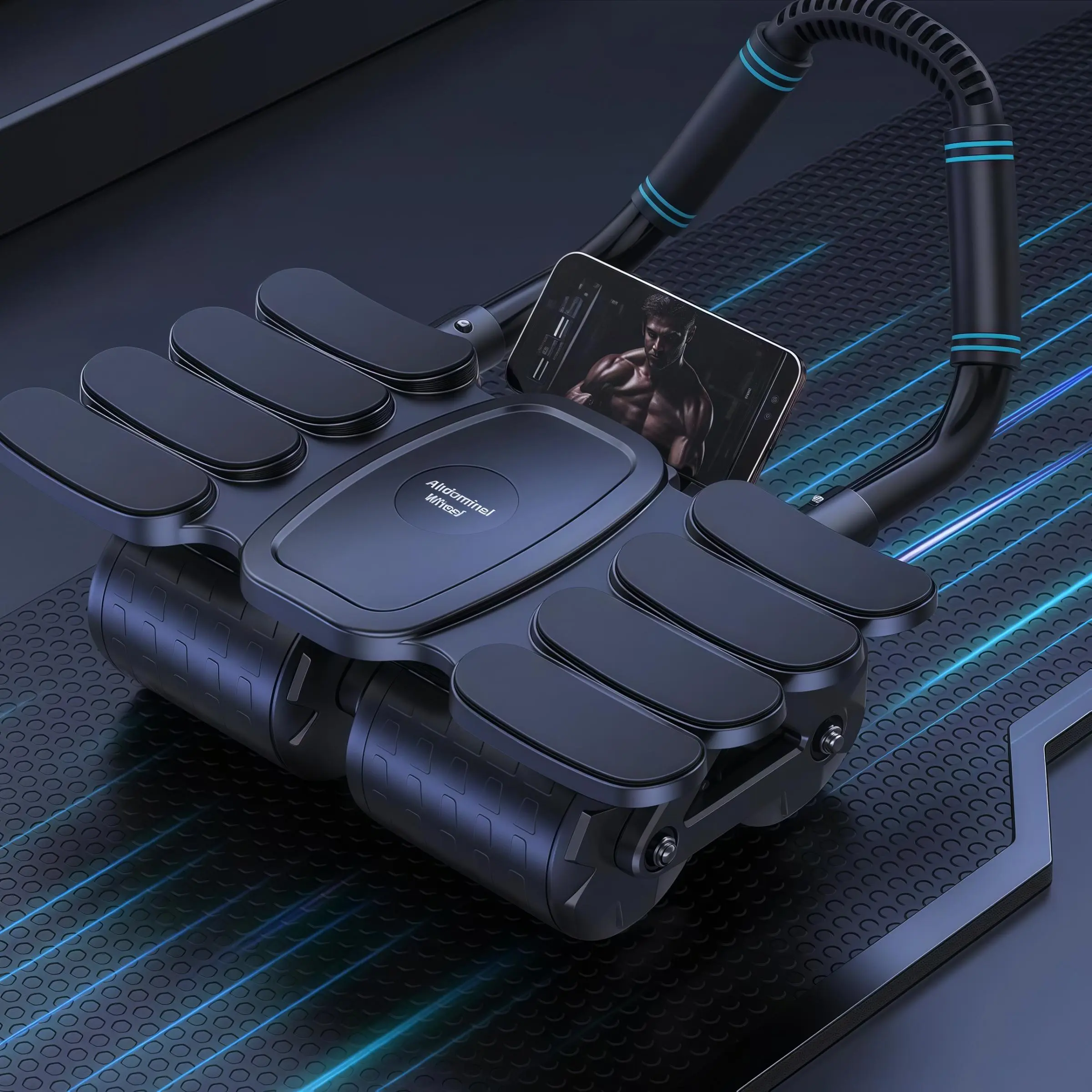 Black+Automatic rebound+Four wheels