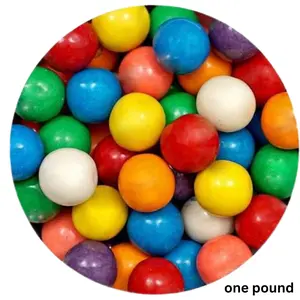 Assorted Bubble Gum balls - 1 LBS Bag