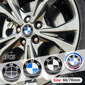 4pcs Bmw Wheel HUB Center Cap Stickers, Durable High Temperature Resistant, Precise Fit, Scratch Protection, Fits Bmw 1 Series 3 Series 5 Series