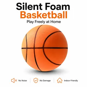 Silent Foam Durable Basketball for Indoor Training, No Noise, Safe for Home Use, Soft Anti-Slip Grip for Kids and Adults