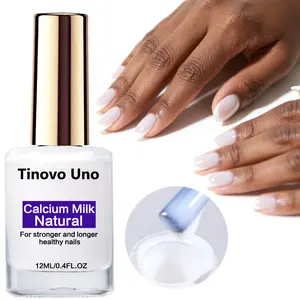 Tinovo Uno 12ML Nail Strengthener, Calcium Milk For stronger and longer nails, Enhances Nails' Health & Shine, No Lamp Needed, Daily Use Care, Nail Strengthening Serum, Nail Strengthener Oil, Nail Nutrient Oil