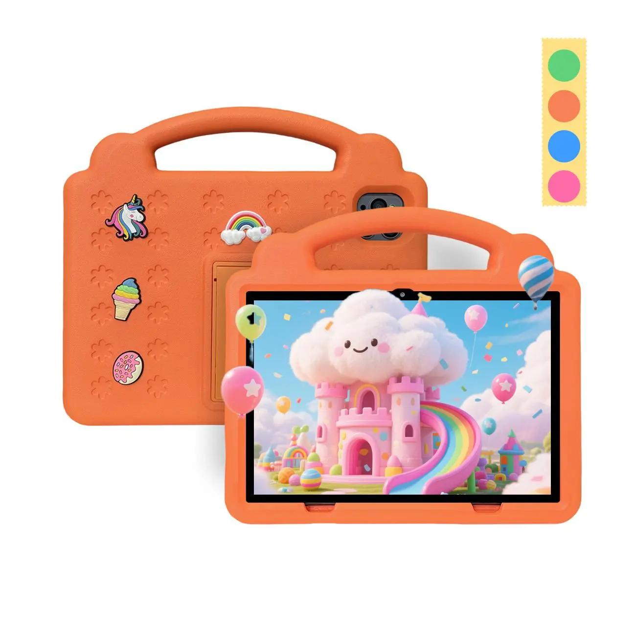 10.1 Inch Android Touchscreen Tablet, 3G Call Tablet with Parental Control, Shockproof Tablet with Dual Camera, Educational & Entertainment Tablet, Affordable Tablet, Learning Tablet, Android Tablets