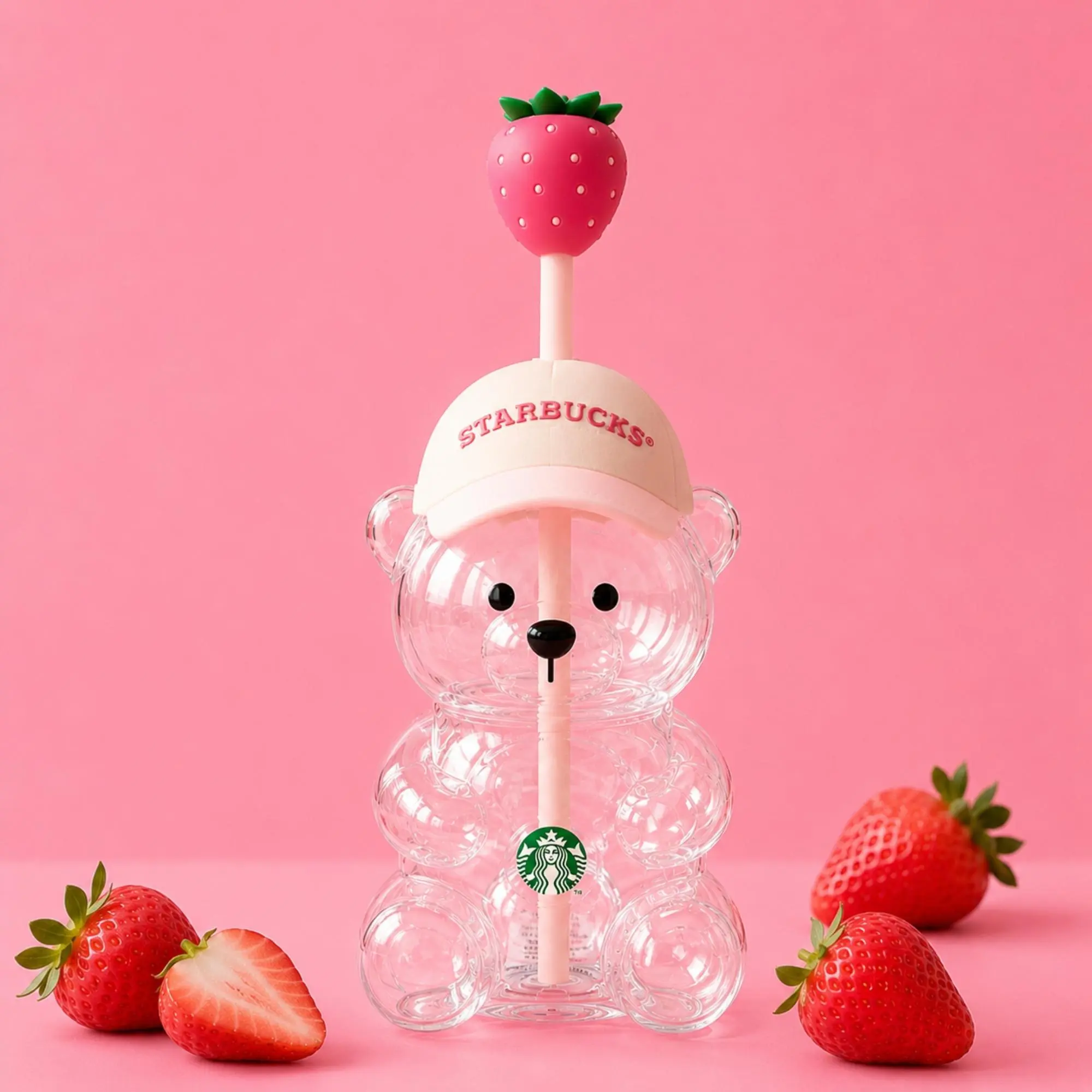 Limited Edition 20oz Starbucks x KBO Bearista Strawberry Bear Cup – Cute Reusable Tumbler Limited Edition 20oz Starbucks x KBO Bearista Strawberry Bear Cup – Cute Reusable Tumbler