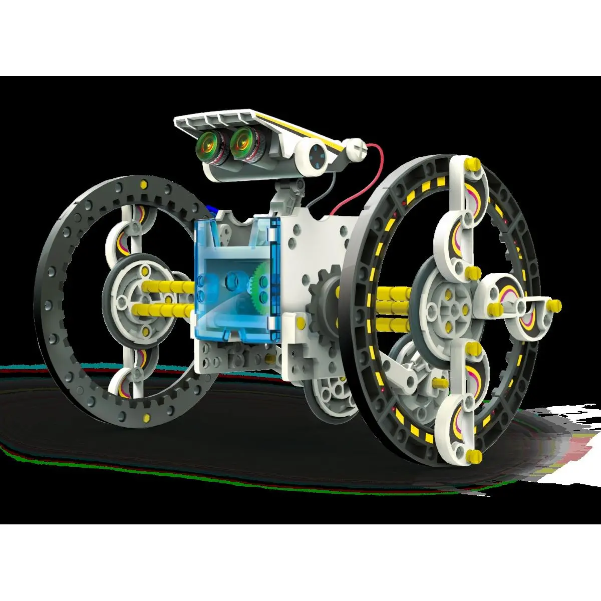 Elenco Electronics LLC 212 MAIN SolarBot.14 Dog Robot Kit - Solar Power, Coding, Alternative Energy, Photovoltaic Panels, Unique Components, Parts to Construct Robots, Land and Water Hands-On Projects, 8+ Age Educational Dog Toy