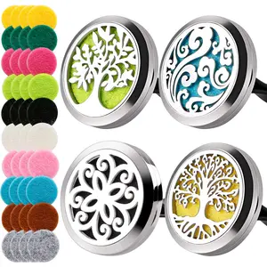 4 PCS Car Vent Clip Diffuser Clip, 30mm Aromatherapy Essential Oil Diffuser Car Clip with 40 Felt Pads, Gift for Women/Men, Mothers Day, Christmas, Birthday