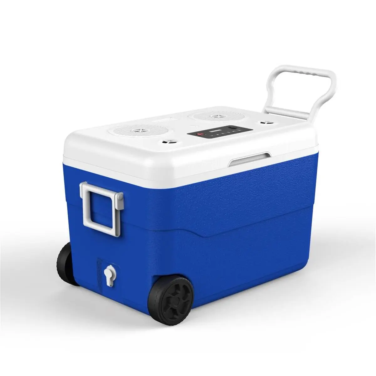 212 MAIN Portable Rechargeable Bluetooth Cooler - 55L/55 Qt Capacity, Bluetooth Audio, USB Input, Red, Ideal for Outdoor Sports, Camping, for Sports and Leisure, 55L/55 Quarts Capacity