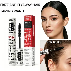 Hair Finishing Stick with Styling Gel Instant Flyaway Smoother 24H Anti-Frizz Humidity-Resistant Nourishing Formula for All Hair Types Curly Straight Wavy Perfect for Updos Braids Edges Haircare, Gentle, Smoothing