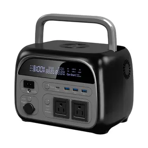 Ctolity CTOLITY 500W 345Wh Powerbank Emergency Power Supply Backup LiFePO4 Battery Camping Portable Power Station Phone Charge- Solar Generator with 500W AC Output for Home Use Camping Travel RVs Emergencies