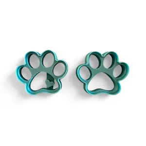 Cute Dog Paw Cookie Cutter Set - 2 Piece - with Heart imprint - 2.5” x 2” - For all Dog Lovers