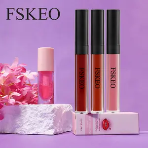 FSKEO Nonstop Liquid Matte Lipstick Set - High Pigment, Long Lasting, Hypoallergenic, Vegan, Gluten Free, Infused with Jojoba Oil & Vitamin E for Nourished Lips lip gloss duo Velvet Lip Mousse Tint Glitter Plumping Oil Daily Argan