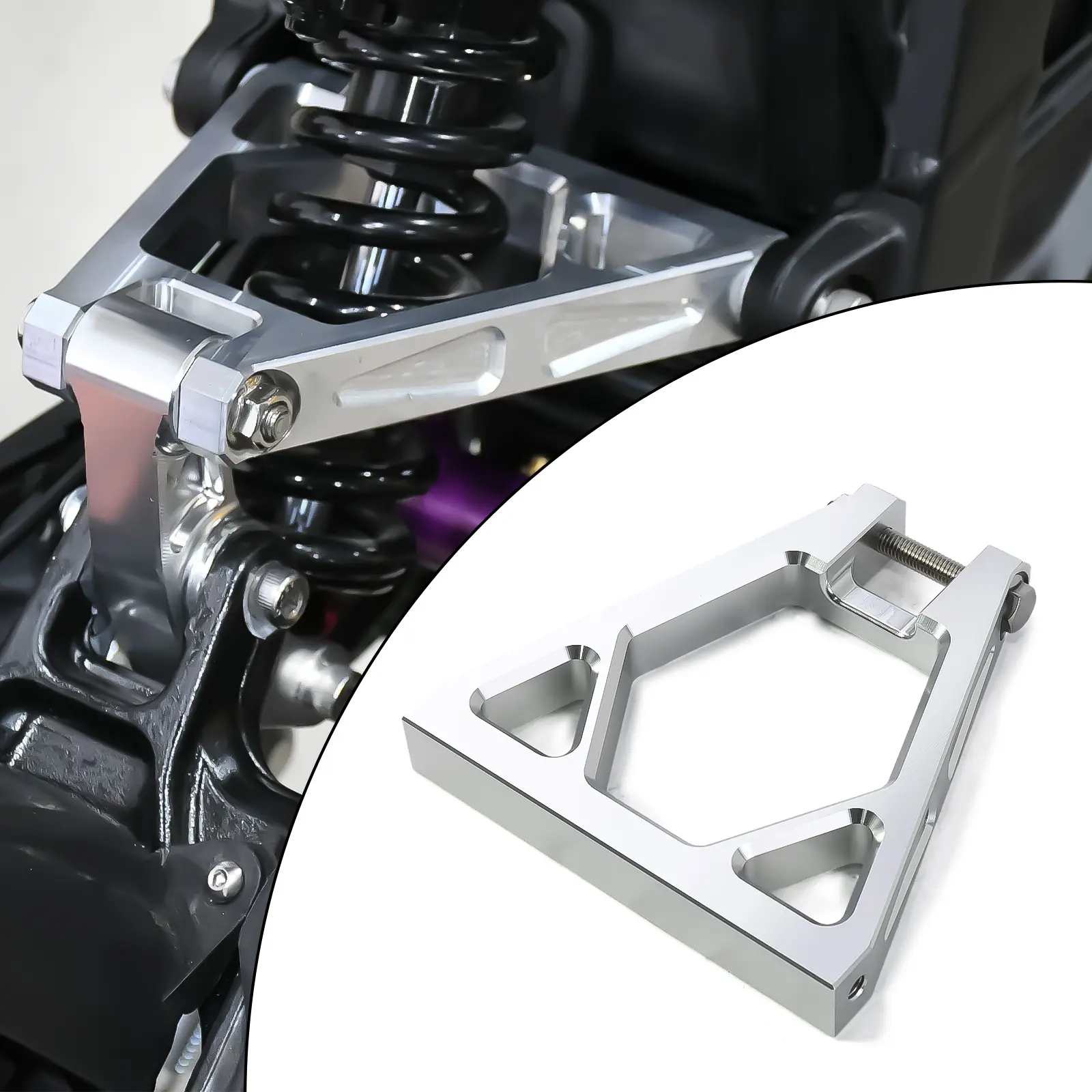 Rear Shock Absorbing Triangle Bracket for Surron Light Bee X S Rear Shock Suspension Triangle Linkage for Segway X160 X260 Surron Electric Dirt Bike Parts Reinforced Aluminum Motorcycle Accessories Motorbike Replacement