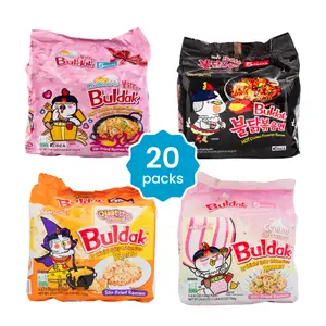 Samyang Buldak Ramen Newbie Pack - 20 Packs (Carbonara, Hot Chicken, Quattro Cheese, Cream Carbonara) Samyang Buldak Ramen Newbie Pack - 20 Packs (Carbonara, Hot Chicken, Quattro Cheese, Cream Carbonara)