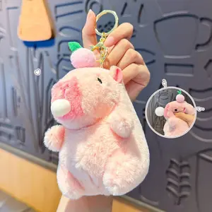 Shake Sound Capybara Keychain  – Funny Pop-Out Bubble Fidget Toy| Cute Squeeze-Sound Plush Animal| Soft Bag Charm for Backpack| Fun Stress-Relief Gift| Valentine’s Day Surprise for Kids, Teens & Girlfriend