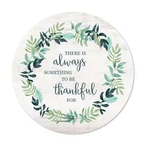 Courtside Market Always Thankful 12x12 CircularWood