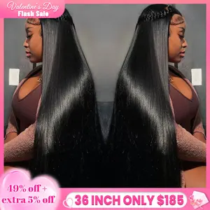 Bling Hair Straight 13x6 Hd Lace Front Wigs Human Hair 180 Density 13x4 Transparent Lace Frontal Wigs with Baby Hair Natural Hairline Long Straight for Black Women Natural Color FallFreshness