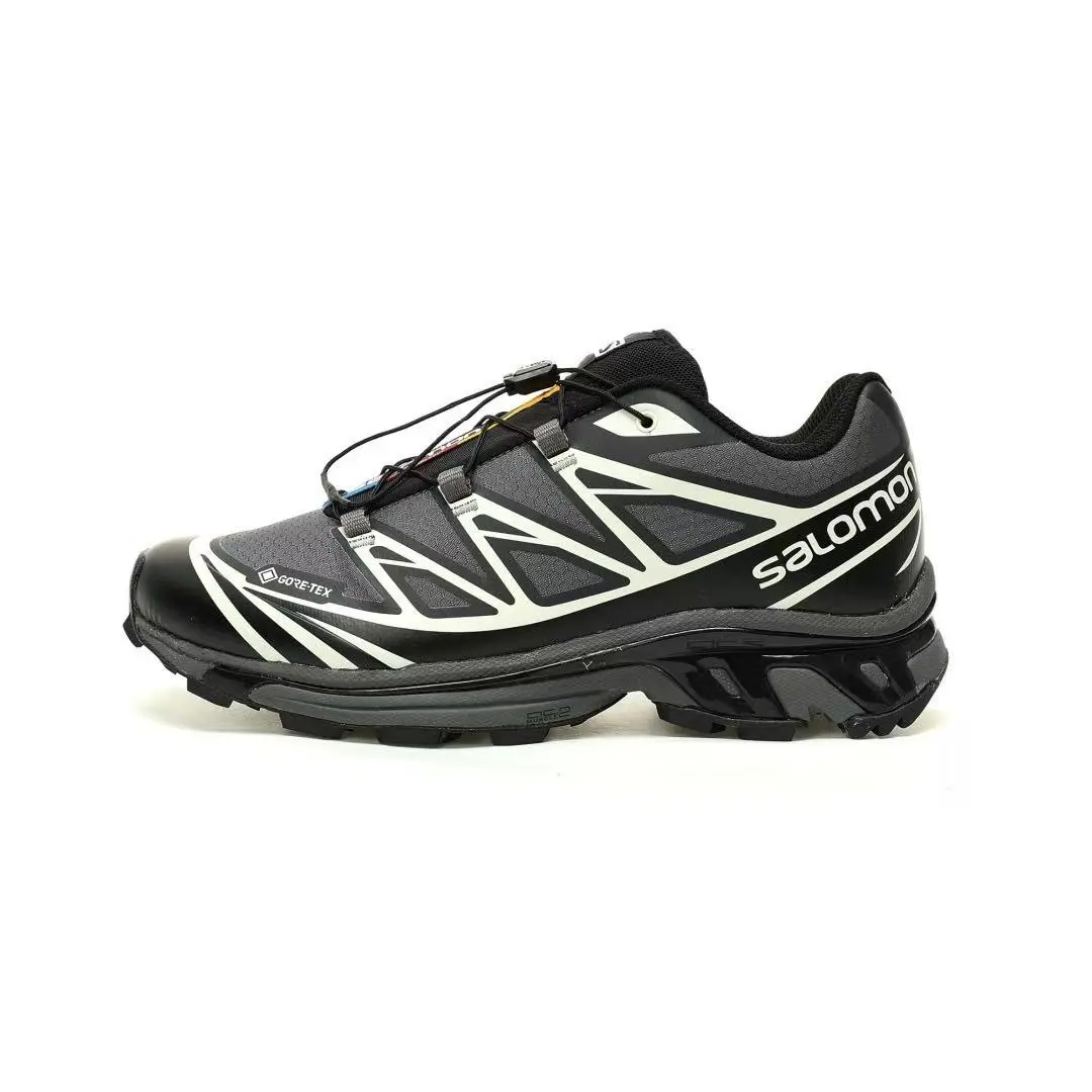 Salomon XT‑6 Unisex Outdoor Sneakers, Breathable Mesh Upper, Shock‑Absorbing Midsole, Non‑Slip Contagrip Outsole, for City Commuting, Mountain Trekking and Daily Walking.