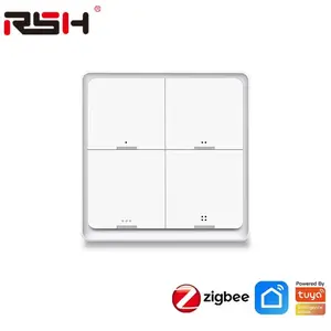 RSH Zigbee Smart Scene Switch, Smart Life Application Zigbee Gate-way Used in Conjunction, Light Switch Button Controller, Smart Home Controls, Lighting, Smart Switches for Lights, Wireless Switch