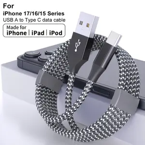 LAIHONEN USB C Cable 10FT, Extra Long USB-A to USB-C Cable 2A Braided Aluminium Alloy Fast Charger Cord Type C Charging Compatible with for Sony PS5, for Samsung Galaxy S22 S21 S20 S10, for Note 9 Plus, for OnePlus 10 Pro, for Nintendo Switch, for Moto