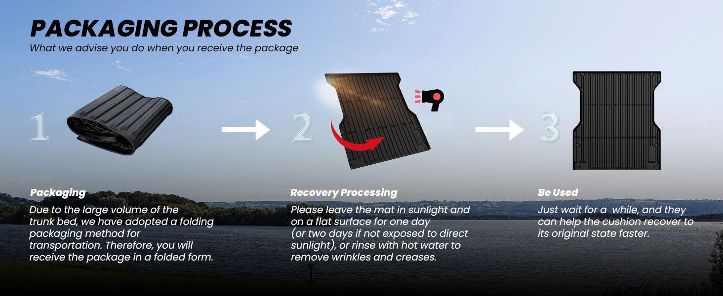 Lasfit fit for 2024-2026 Toyota Tacoma 5FT or 6FT Heavy Duty Truck Bed Mat or Tailgate Mat