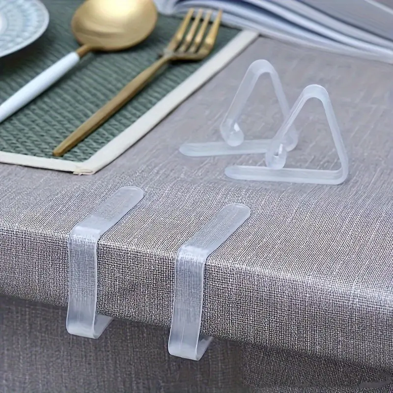 6/12pcs Tablecloth Clips, Heavy Duty Picnic Table Clips, Easy Tablecloth Cover Clips, Tablecloth Racks Are Perfect for Restaurant Picnics, Tent Weddings, Graduation Parties, Outdoor Picnic Table and Work Very Well