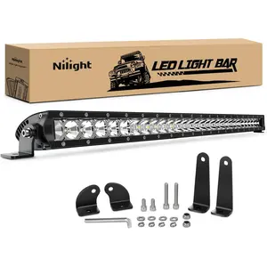 Nilight 31inch 150W Spot & Flood Combo Single Row 14500LM Off Road LED Fog & Driving Roof Bumper Light Bars for Jeep Ford Trucks Boat fog boat  dealsforyoudays