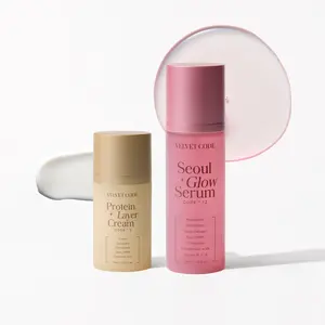 Velvet Code Night Repair Duo – Korean Skincare Set with Brightening Serum & Barrier Cream for Hydration, Glow & Daily Repair