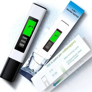 2025 All-New 4 in 1 Multifunctional TDS Meter Digital Water Tester (1pc), Accurate and Reliable TDS EC & Temperature Measurement (°C,°F) Meter, 0-9990ppm, Professional Testing and Water Analysis for Drinking Water, RO/DI System, Water Quality Tester