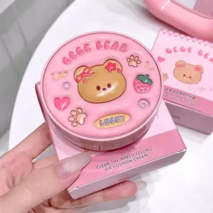 Long Lasting Air Cushion Foundation, Moisturizing Concealer Foundation for Gift, Full Coverage Flawless Daily Hydrating Makeup Cream, Makeup Product for Women & Girls