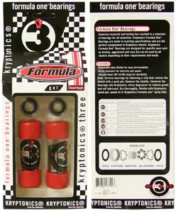 Kryptonics Abec 3 Bearings 16-Pack (Enough for 8 Wheels)