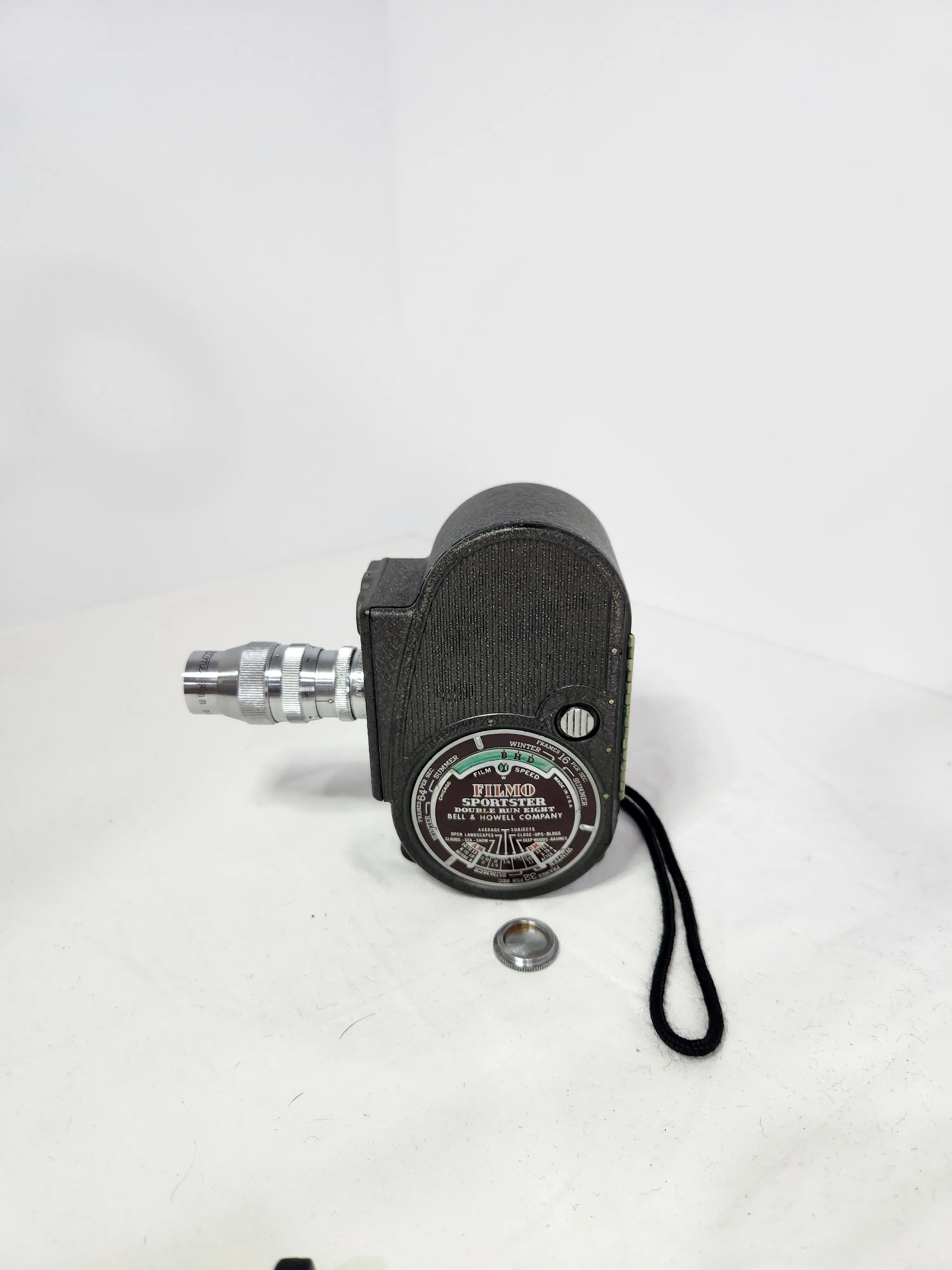 Antique 1939-1940's Filmo Sportster Double Run Eight Automatic Film Camera, 8mm, Vintage