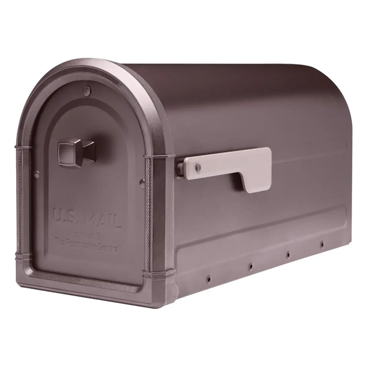 Architectural Mailboxes Roxbury High-Quality Impact-Resistant Galvanized Steel Post-Mounted Rubbed Bronze Mailbox, 8.86 in x 10.89 in x 20.60 in, Metal, 6.56 lbs